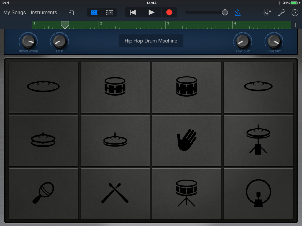 beat pad garageband